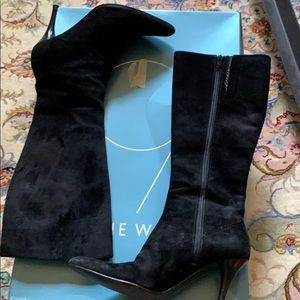 Sale ❗️Nine West Pointed Toe Black Suede Boots